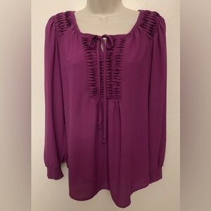 Alfani size 16w Blouse with Gathered Neckline